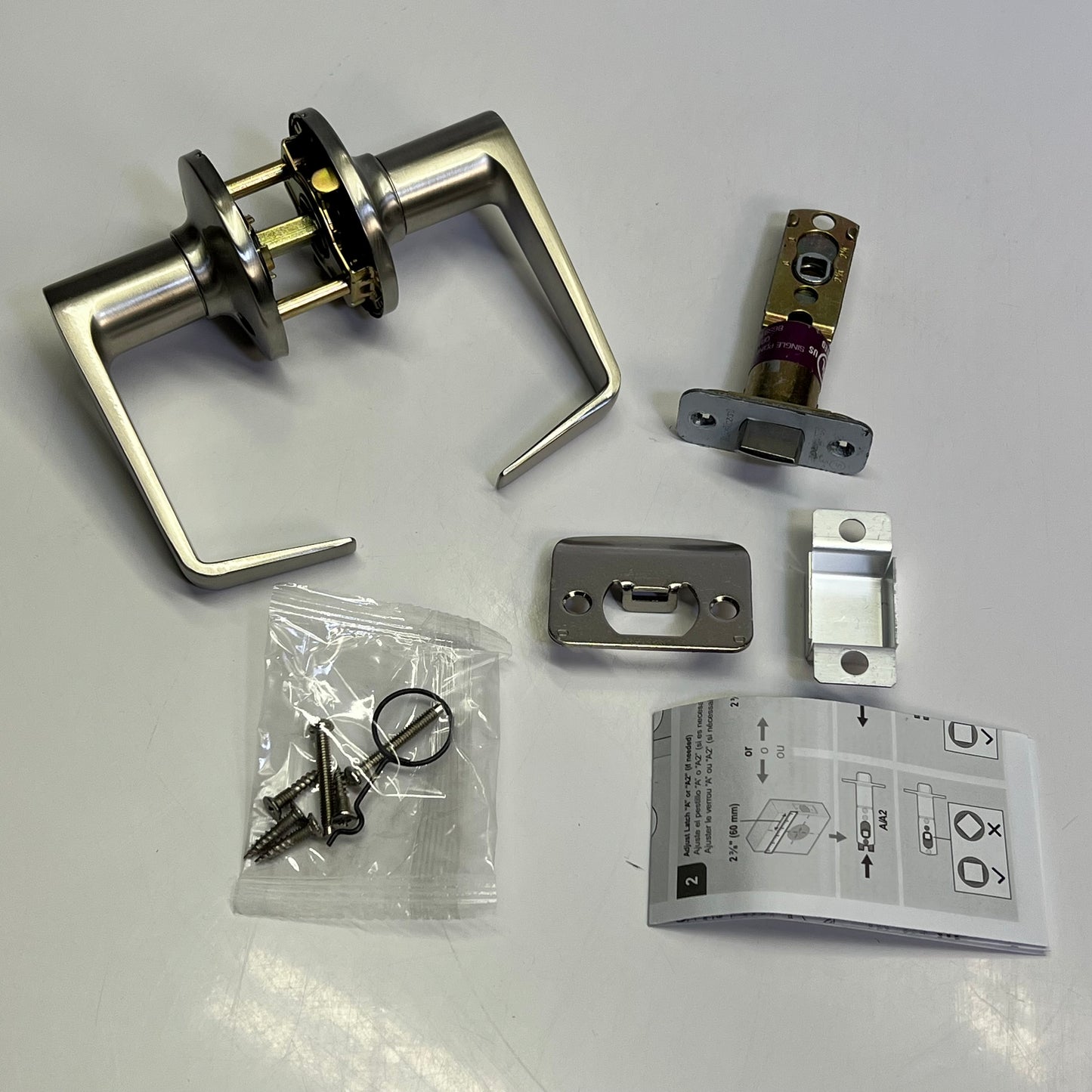 KWIKSET Carson Passage Commercial Door Lock Satin Nickel 94070-001