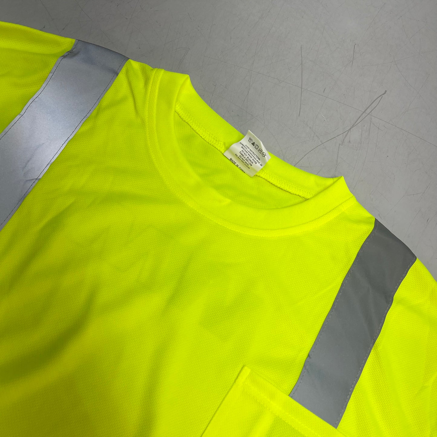 FORESTER (2 PACK) Long Sleeve Hi Visibility Shirt "WM" Logo Men's Sz 5X Yellow
