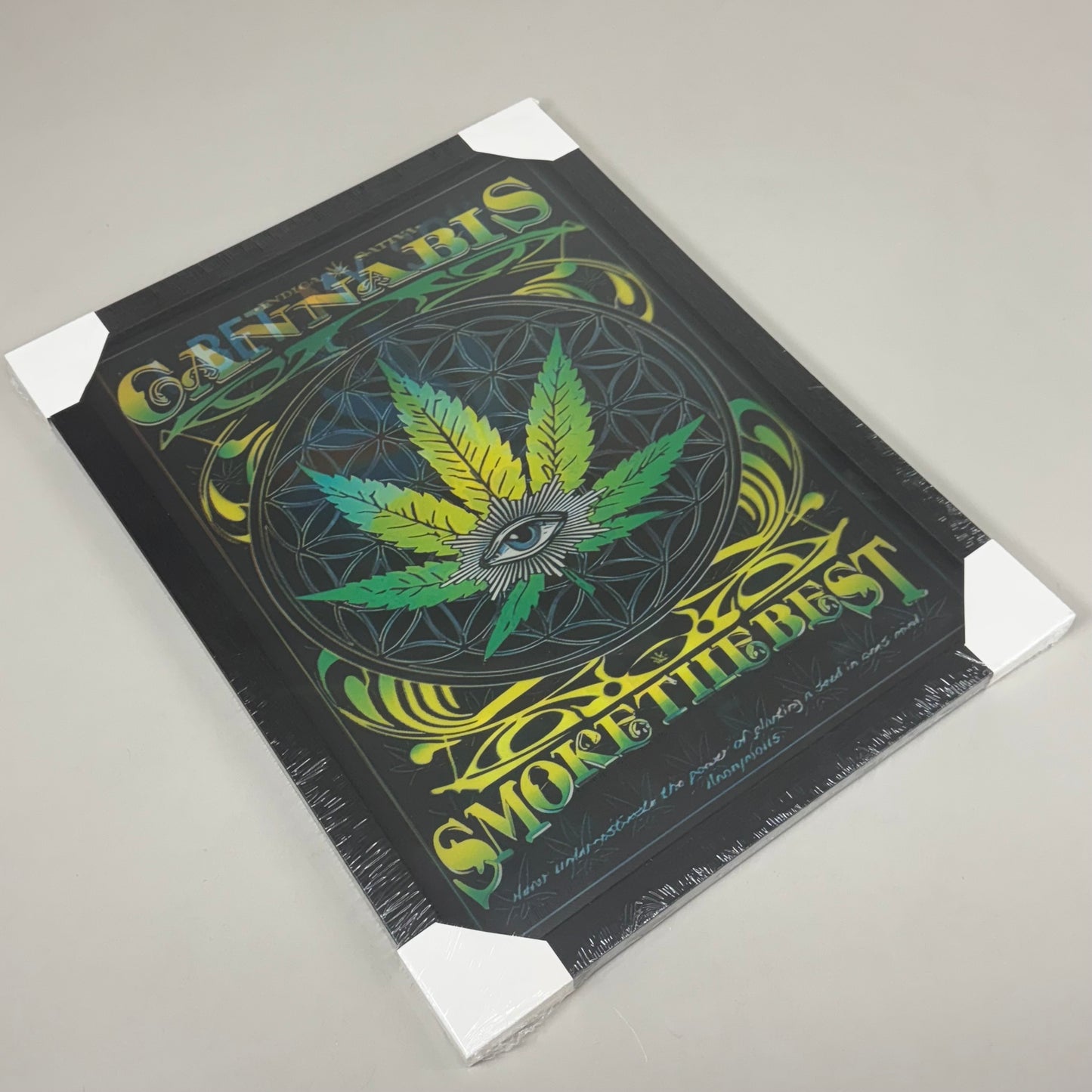 UNBRANDED 3D Poster "I Bet My Soul Smells Like Weed" "Smoke the Best" 17"x13"