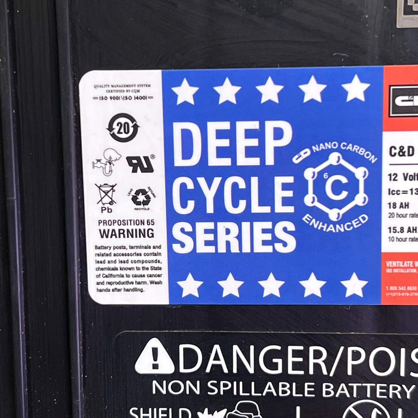 RIVIAN ESS LV Battery OEM Grade Performance 12V 18 AH 15.8 AH Black PT00044052-C