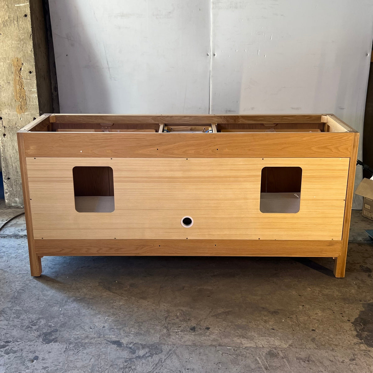 CANITIES Double Sink All Wood Vanity - Cabinet Only Sz 71"L x 22"W x 34"H Sonoma Oak CAB-WHOK-71D