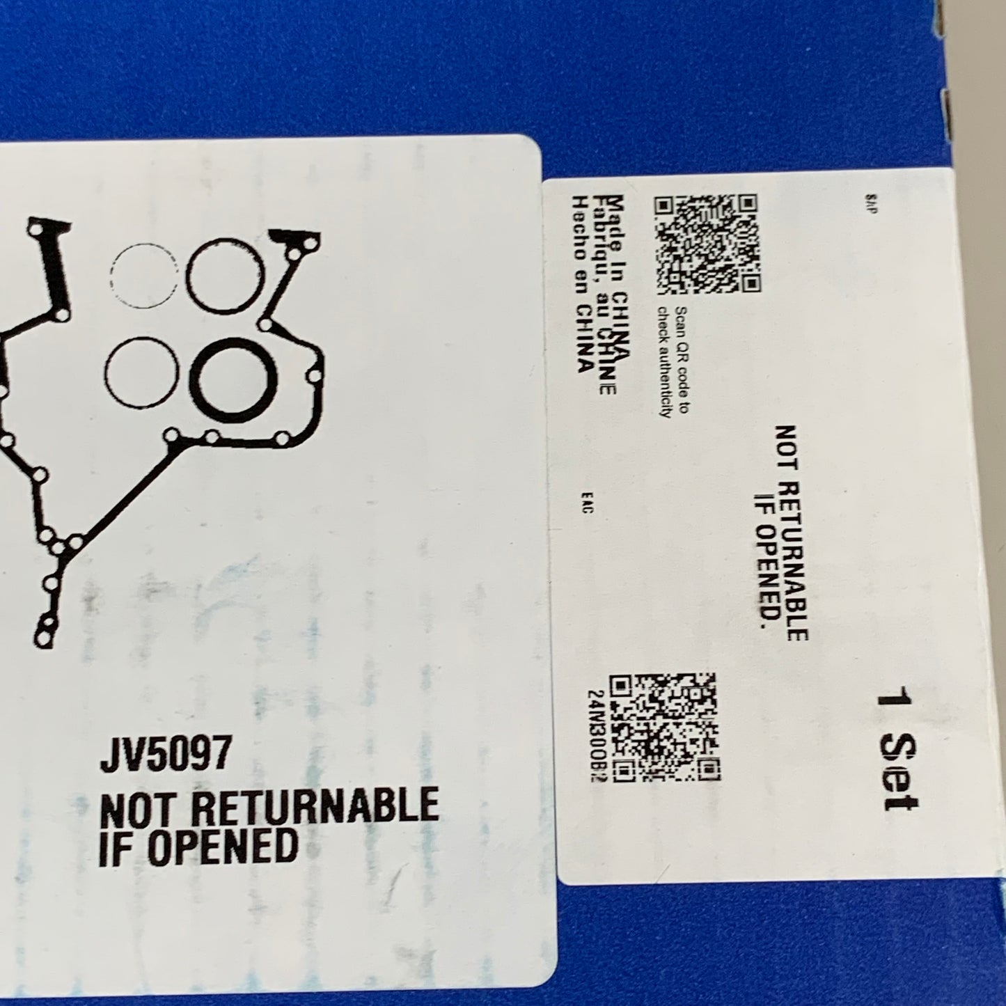 MAHLE Engine Timing Cover Gasket Set For Ram  JV5097