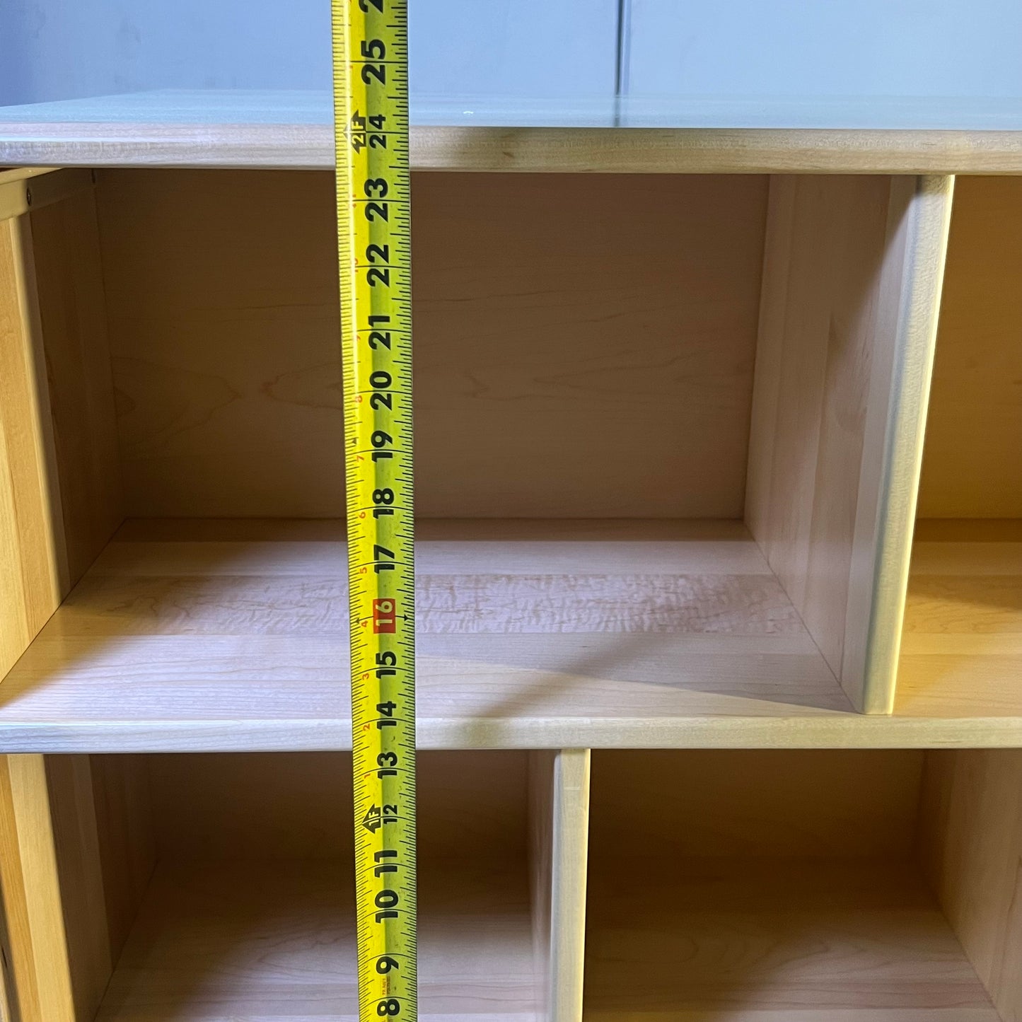 ZA@ KAPLAN Premium Solid Maple Double-Sided Toddler Storage Island Sz 24"W x 36"L x 24"H 33161