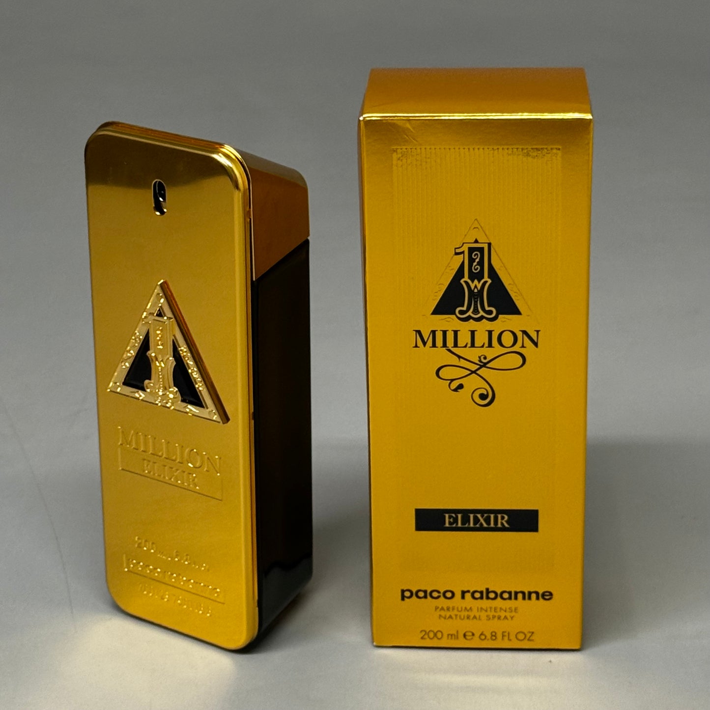 PACO RABANNE 1 Million Elixir Woody Amber Scent 6.8oz Black/Gold 2594080