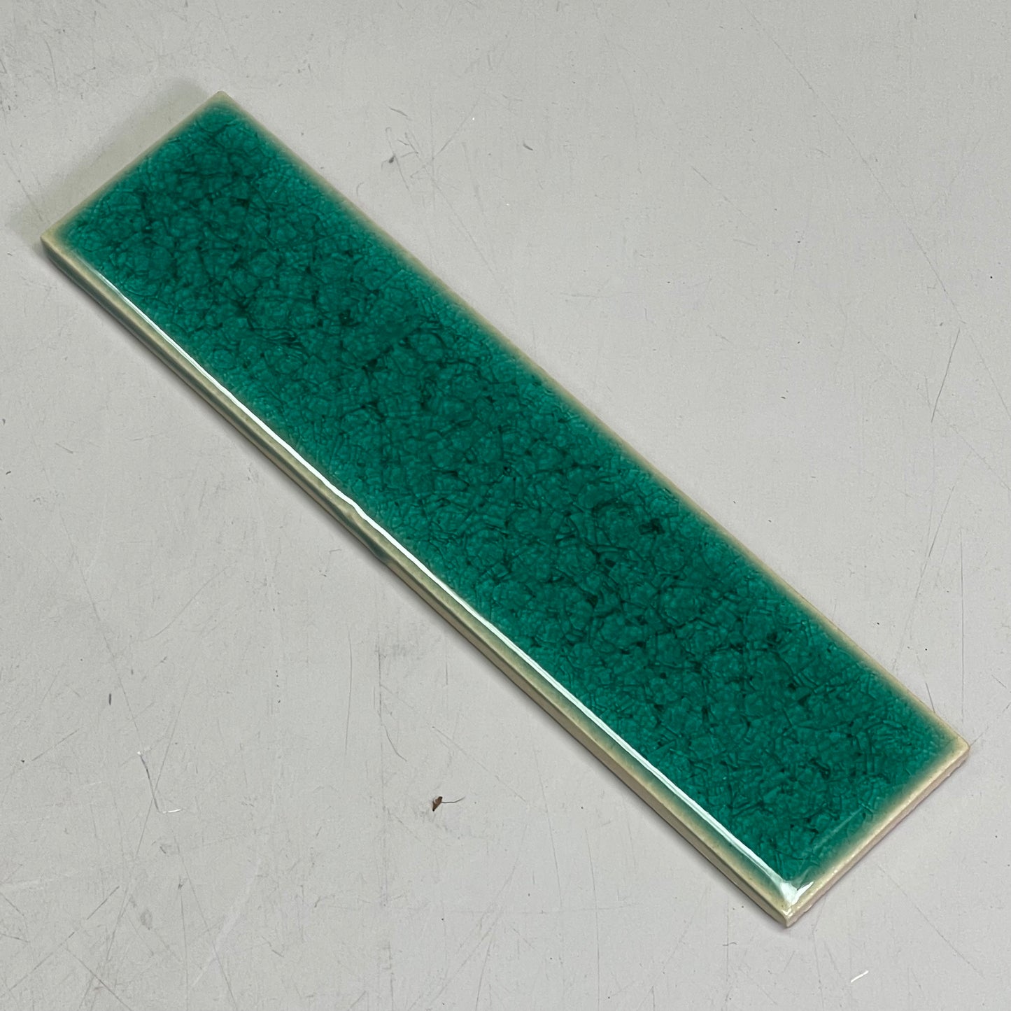 LILI (45 Tiles) Lotus Leaf Glaze Tile 2" x 8" Green G-LLF-28-45