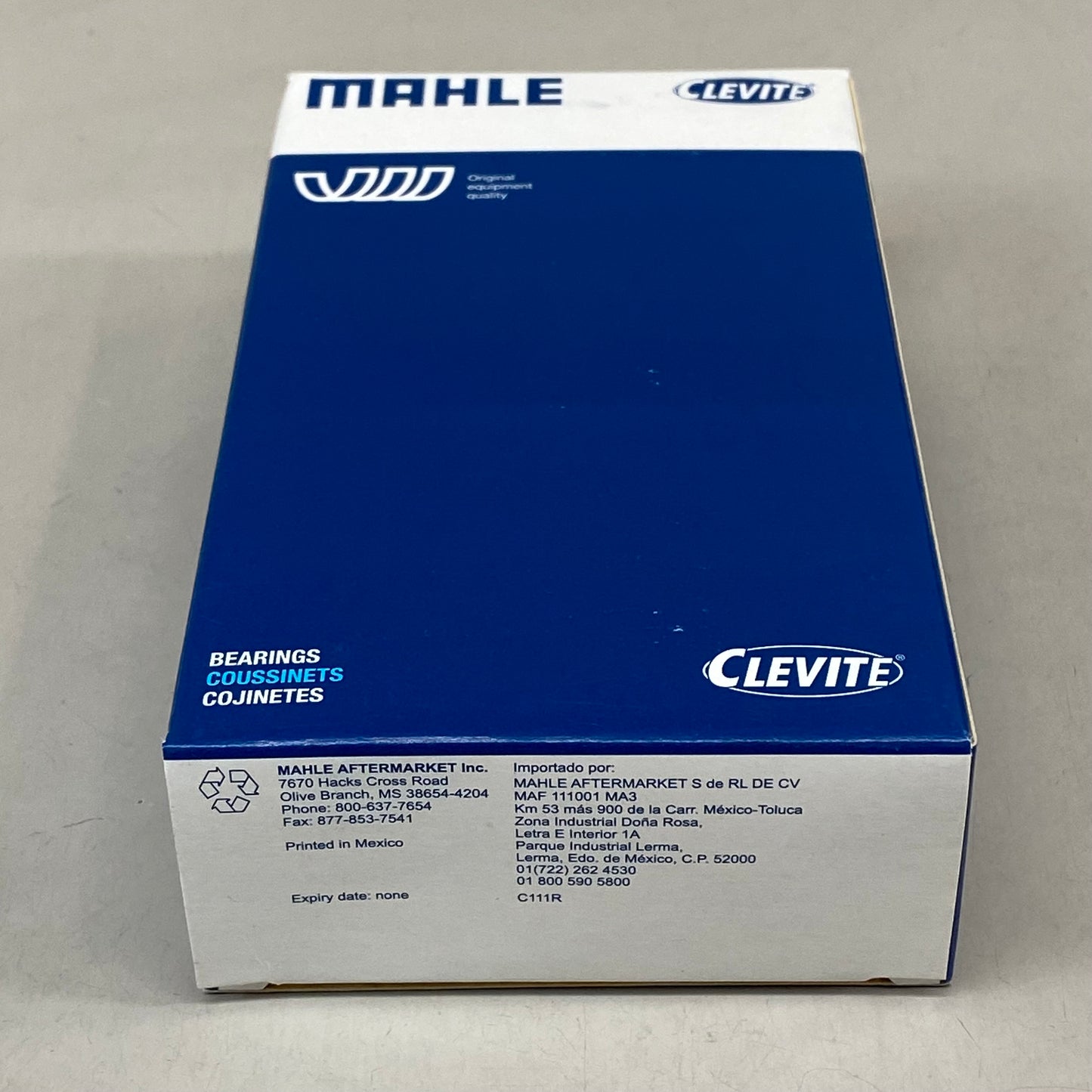 MAHLE (8 Pieces, 1 Box) Clevite Engine Crankshaft Main Bearing Set For Ford, Mercury, Jaguar MS-2207A-50MM