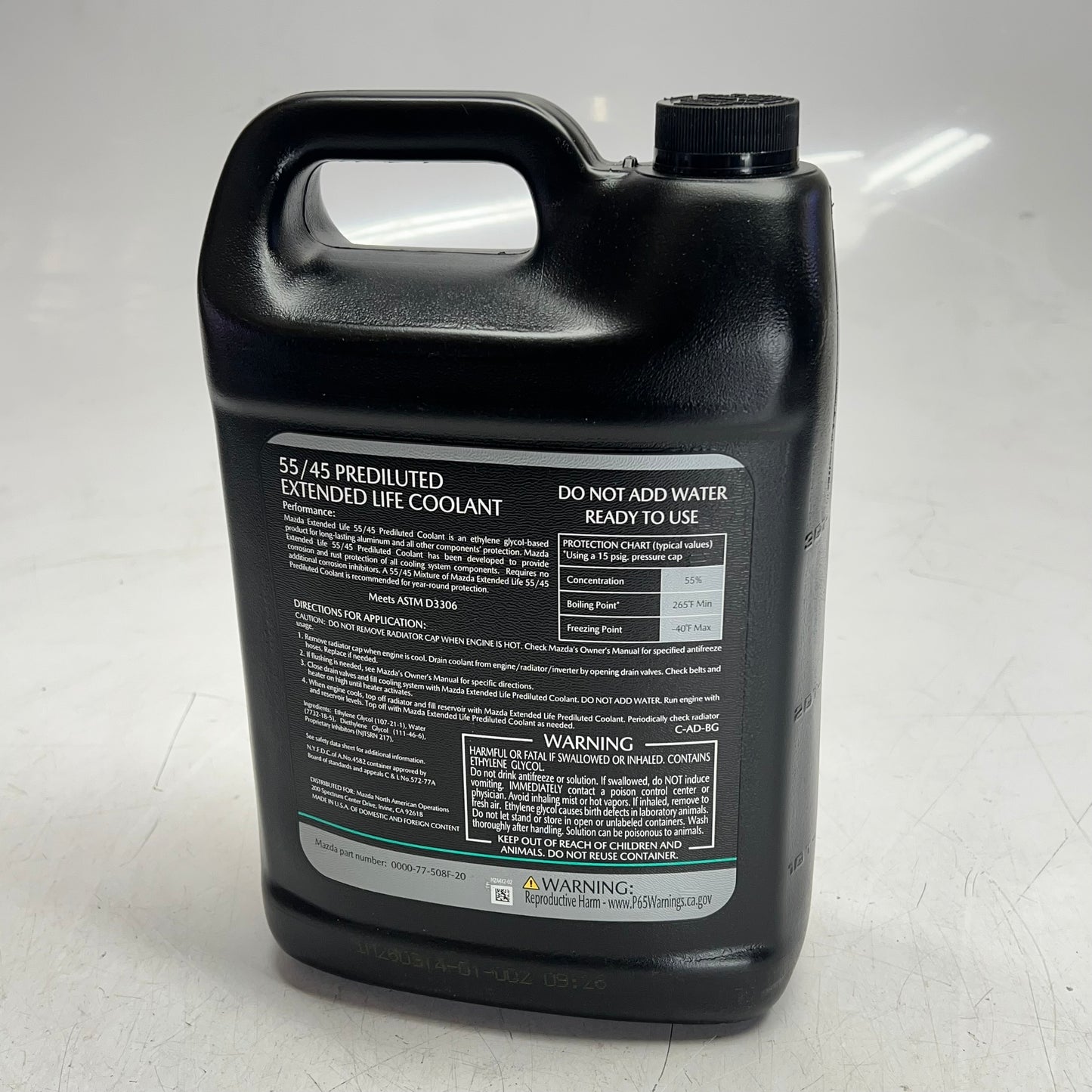 MAZDA Genuine Oem 55/45 Prediluted Coolant Type Fl22 1 gal 0000-77-508F-20