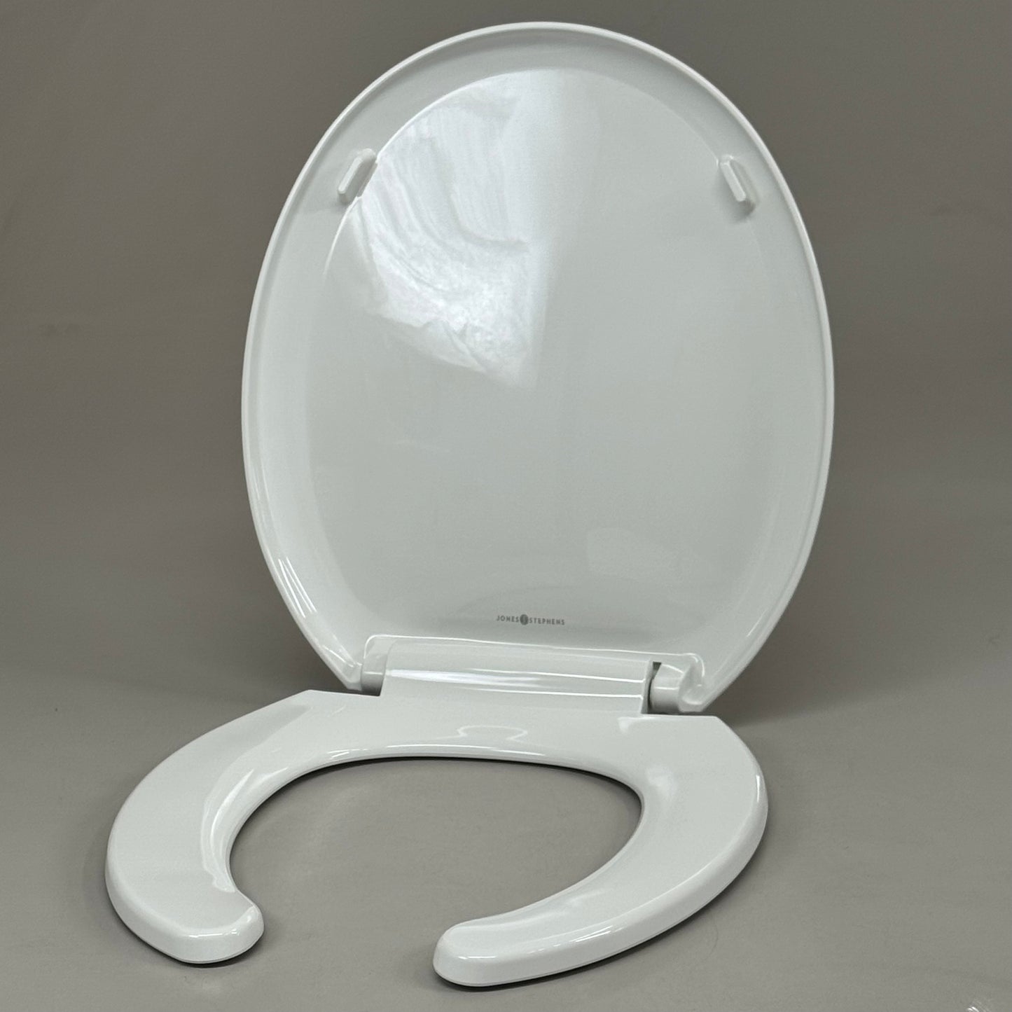 JONES STEPHENS Slow Close Premium Plastic Toilet Seat 16 1/2" White C1606OS00