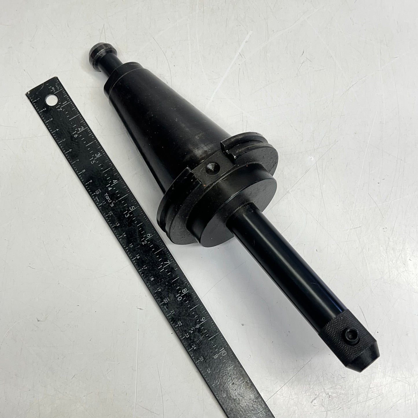 KENNAMETAL Cat50 Taper Shank End Mill Holder 3/8" Hole Dia CV50EM038650 (Used)