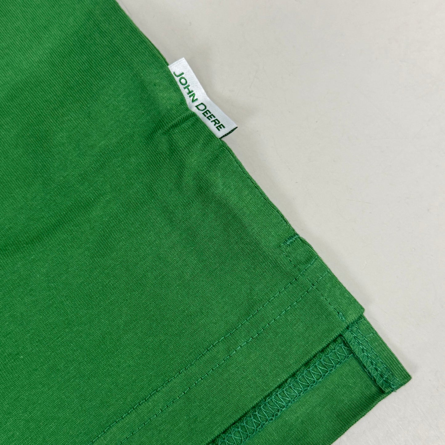 JOHN DEERE Embroidered Logo Short Sleeve Tee Shirt Men's Sz M Green 1896842