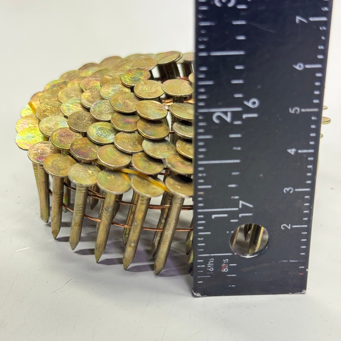 CRISP-AIR (7200 Pcs) Roofing Nails Sz 1 1/4" x .120, Gold 02032