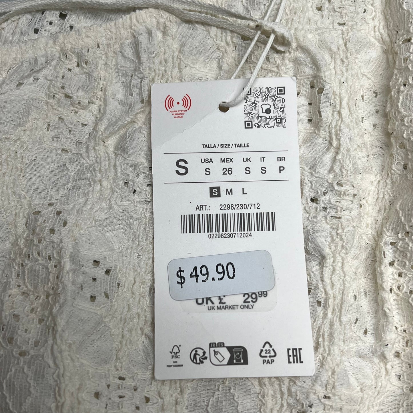 ZA@ ZARA Lot Of Assorted Clothing & Shoes Women's Sz S & 37 Multicolor