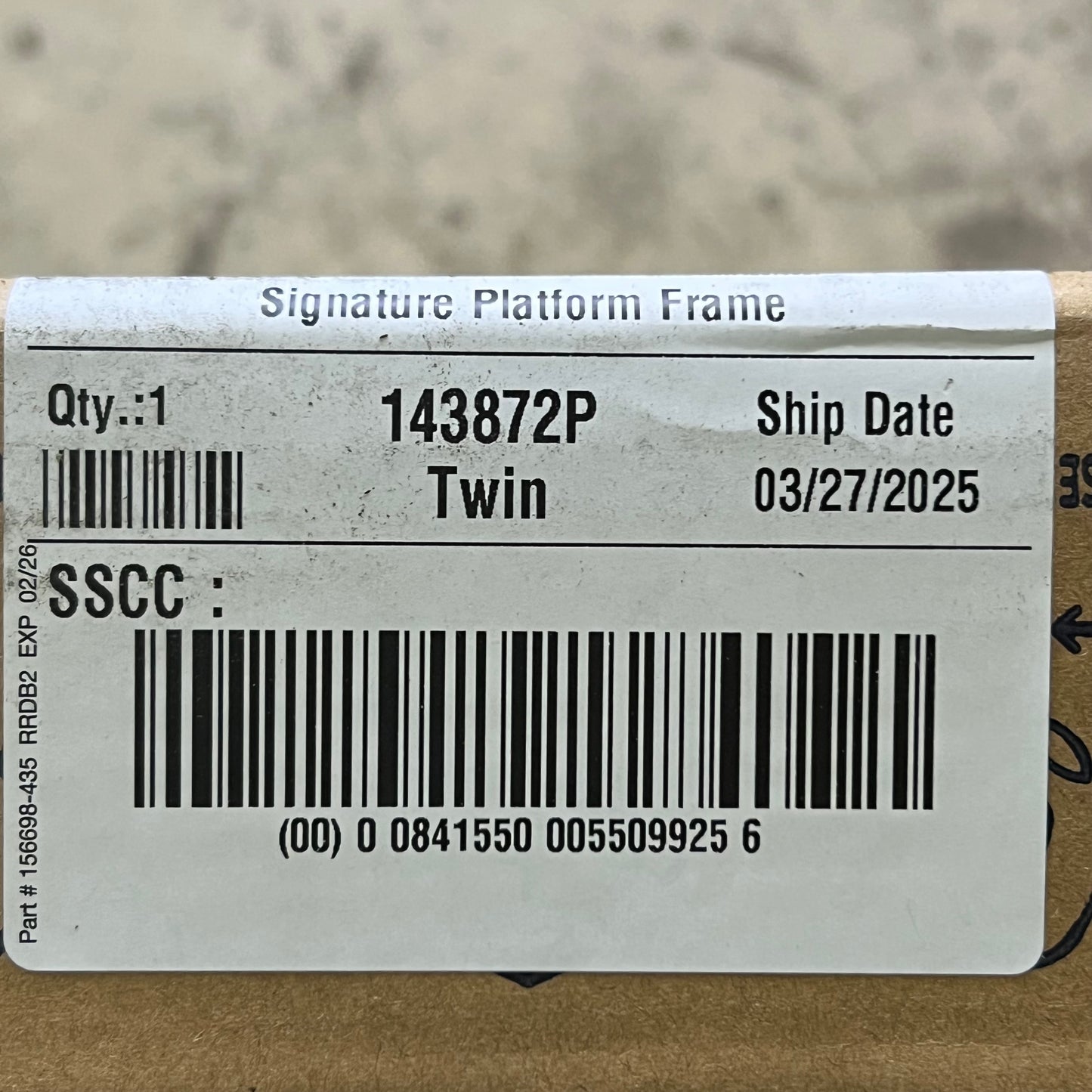 SLEEPYS Raised Metal Bed Frame Sz Twin, Black CHS32911