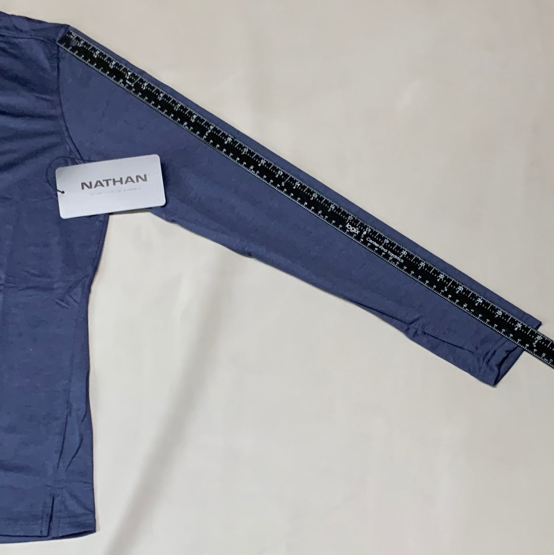 NATHAN 365 Hooded Long Sleeve Shirt Women's Sz L Peacoat NS50080-60135-L (New)