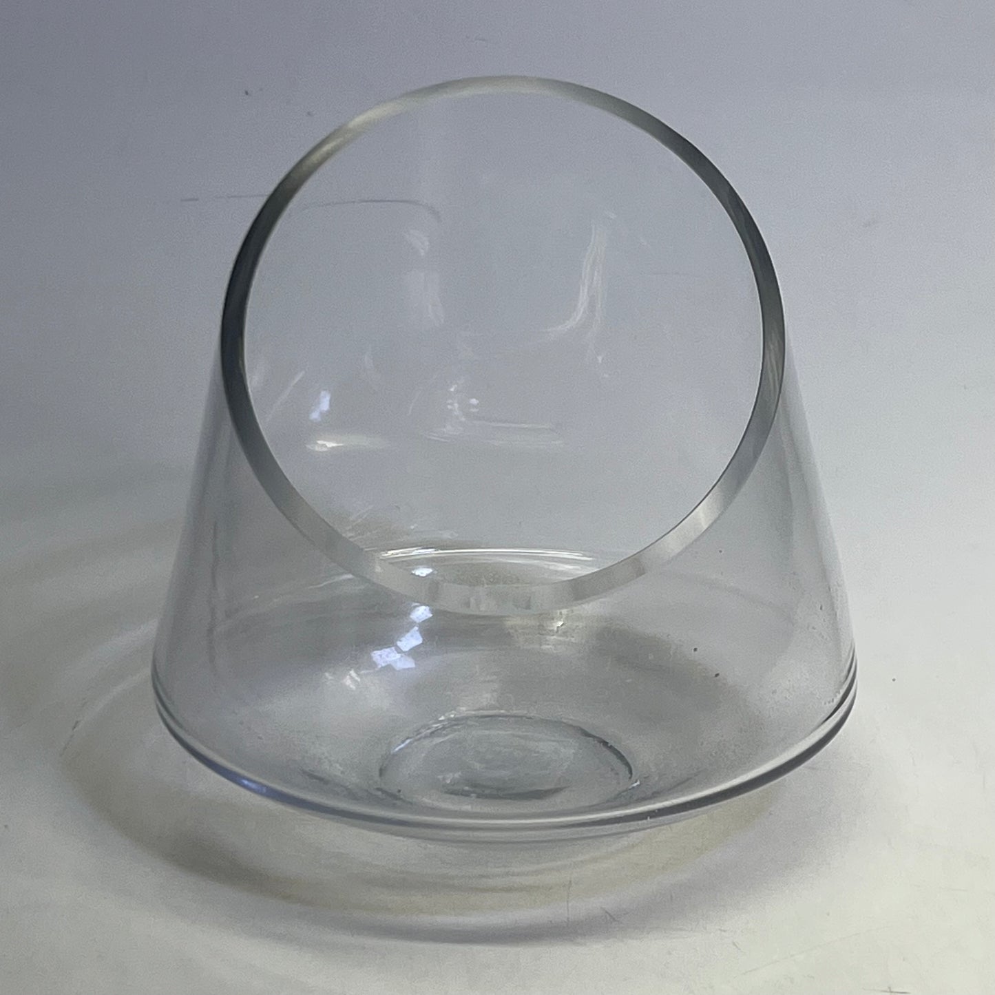 TERRAIN Cylindrical Handblown Glass Candle Holder Sz 8"H x 5.8"W 101556728