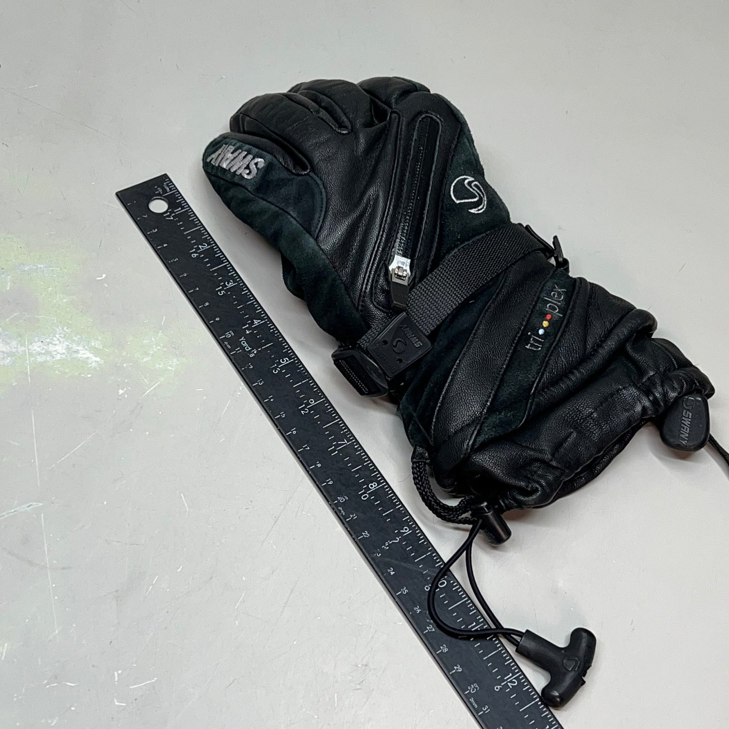 SWANY Gloves X-Cell Tri-Plex Insulation Leather Shield Men's Sz L Black (Used)