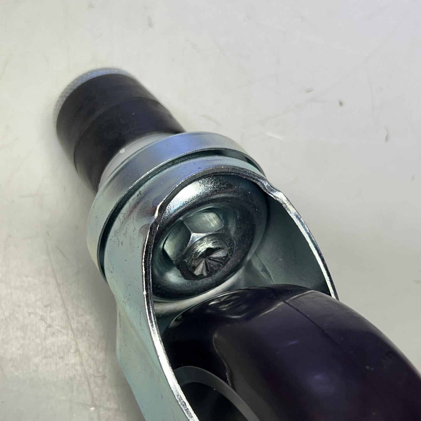 Caster Wheel W/ Brake For Work Table 5" Dia 3-1/4" W x 8-3/4" H Purple SLWTC005B