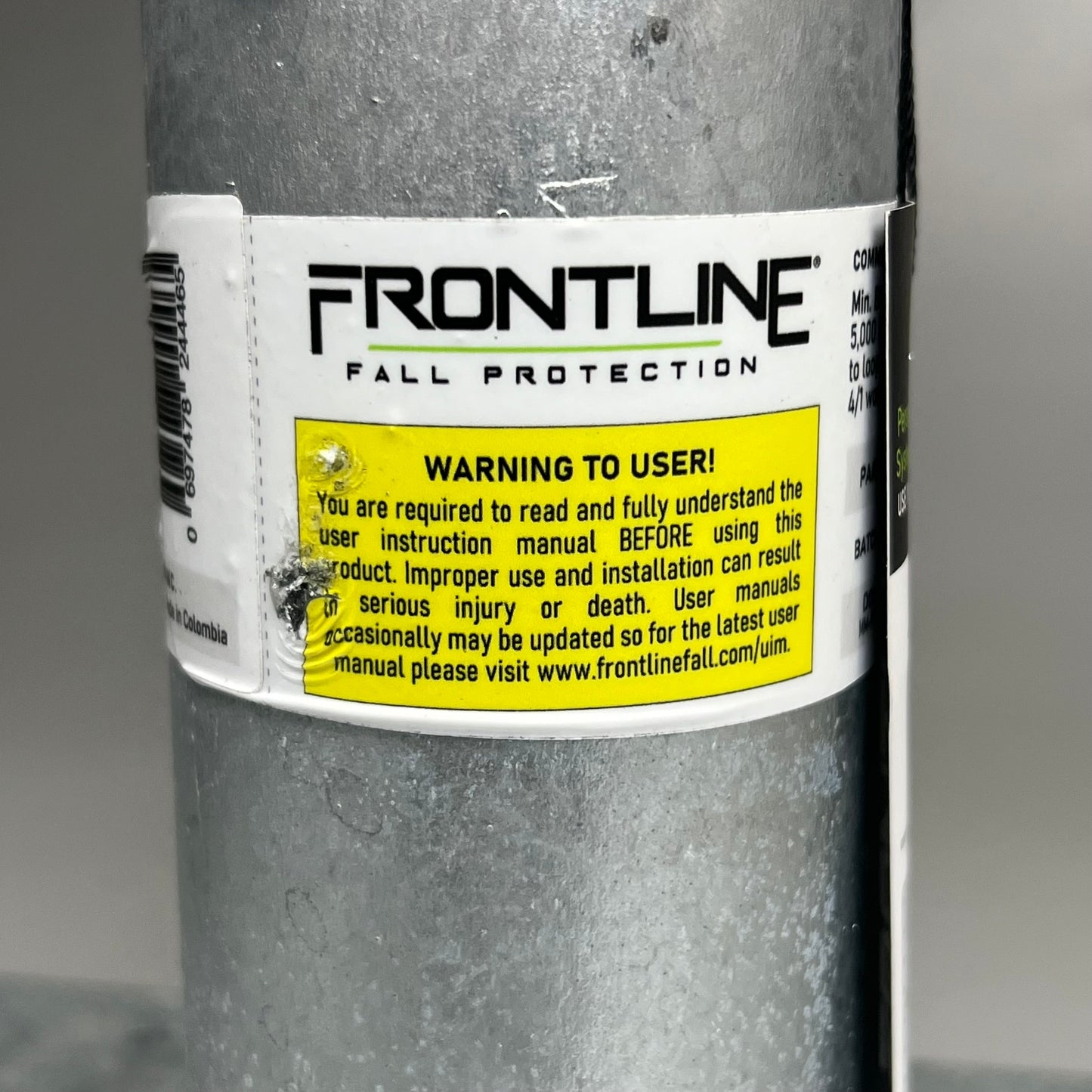 FRONTLINE Fall Protection RO12 Commercial Roof Anchor 12" OSHA ANSI Compliant