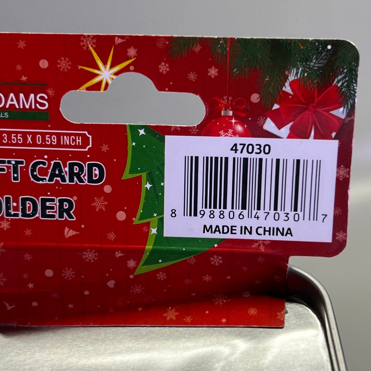 MAX ADAMS (48 Pcs) Gift Card Holder Sz 4.56" x 3.55" x 0.59", 47030