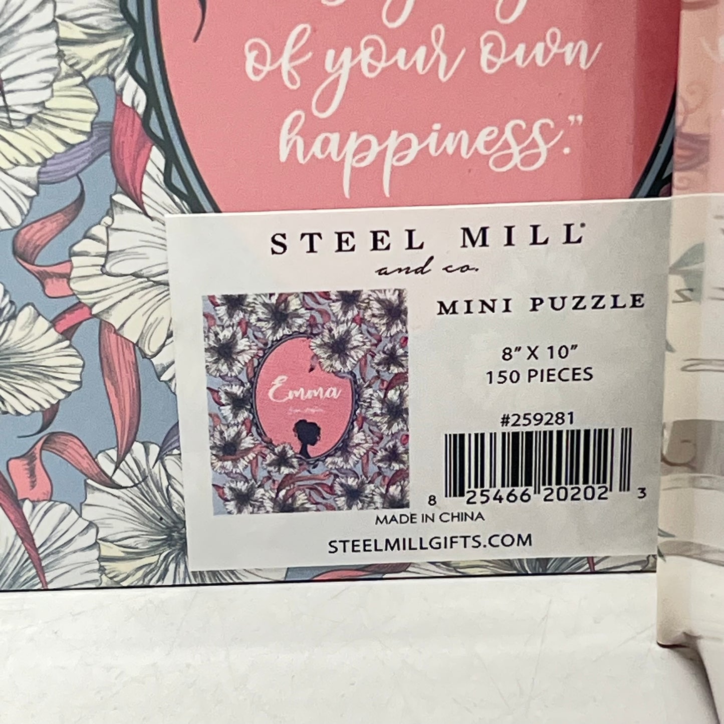 STEEL MILL GIFTS (2 PACK) Mini Book Puzzle Emma & Pride & Prejudice 8" x 10"