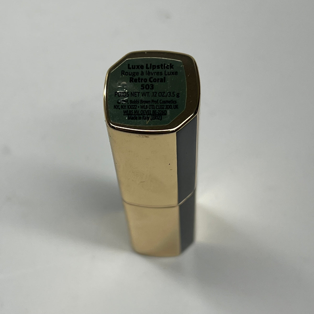 BOBBIE BROWN  Luxe Lipstick Hydrating & Long Wearing 12oz Retro Coral