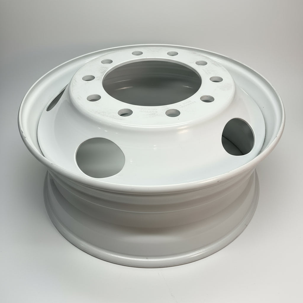 ACCURIDE Accu-Lite Commercial Vehicle Steel Wheel Max 7400lbs 125PSI White 51487