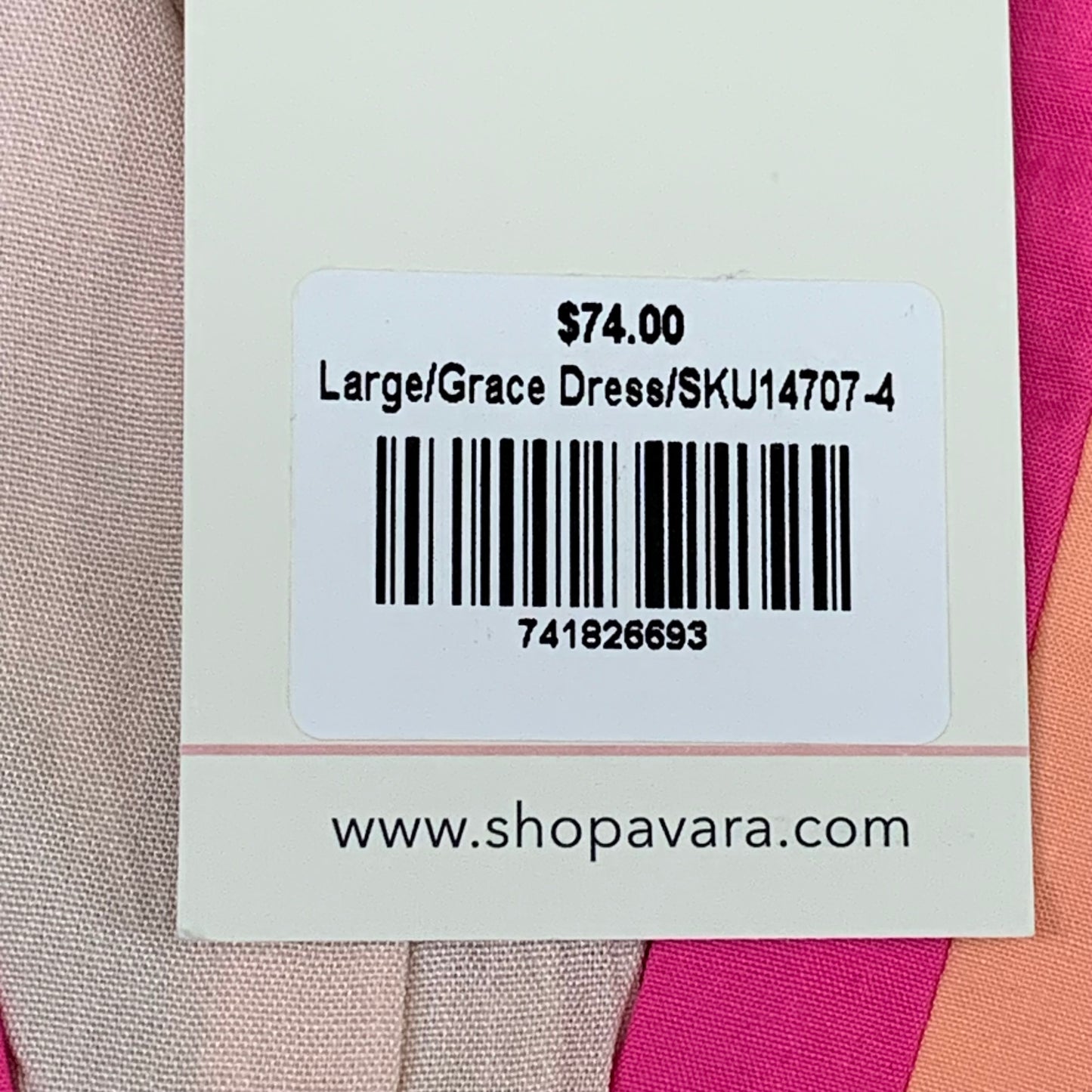 AVARA Grace Dress Women's Sz L Floral 14707-4