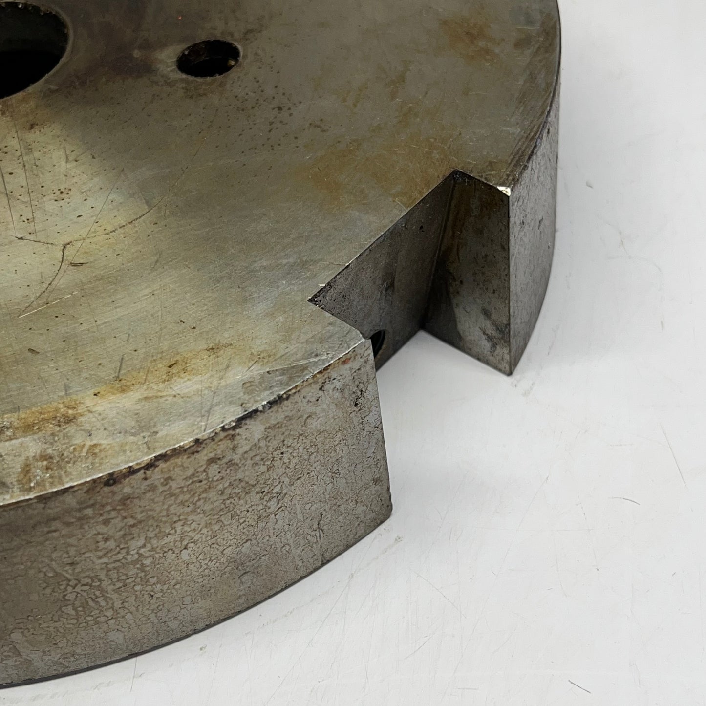 ZA@ Round Working Fixture Plate for Cutting Tools CNC Machining 12" Dia Grey (Used)