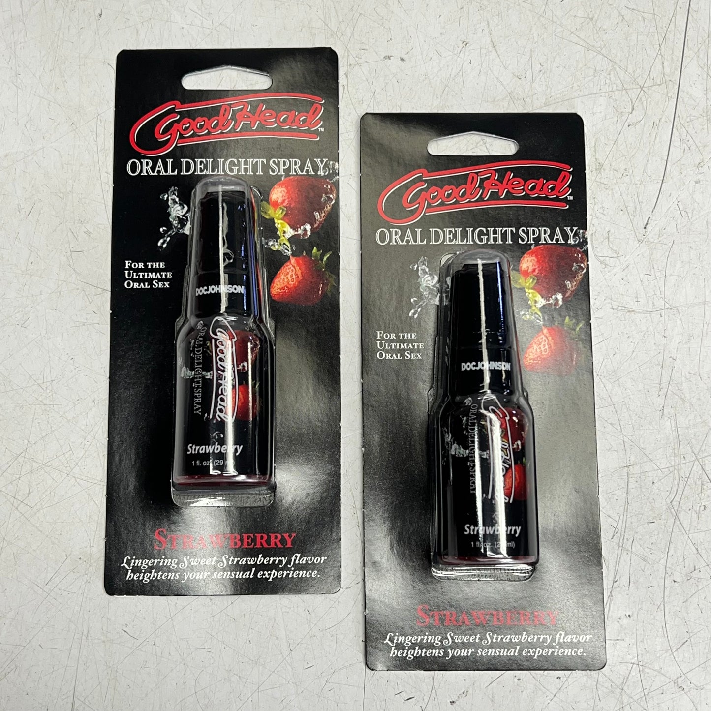 DOC JOHNSON (2 PACK) Good Head Oral Delight Spray Strawberry Flavor  1 Oz