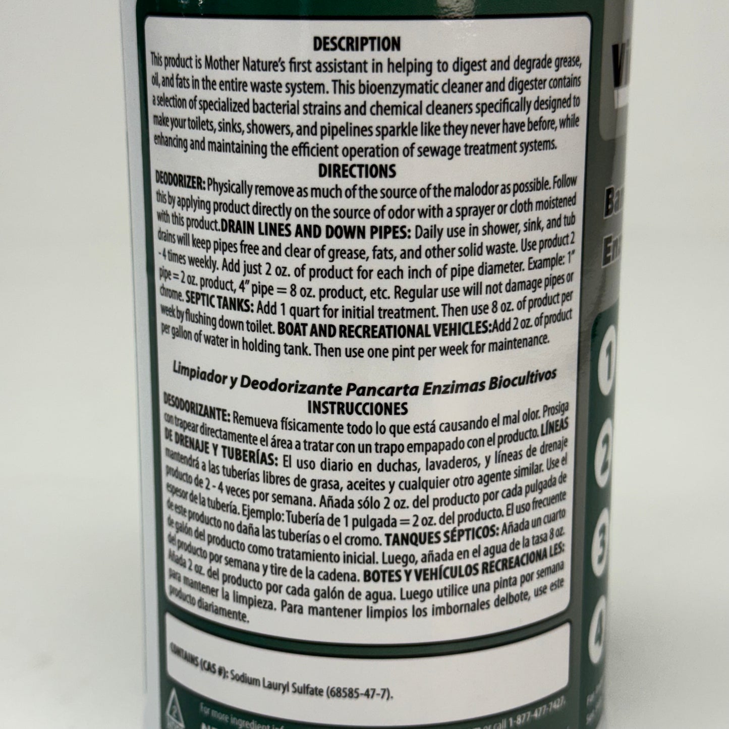 VICTORIA BAY (12 PACK) Heavy-Duty Banner Liquid Enzymes Bio Cultures 32 fl oz. D00017