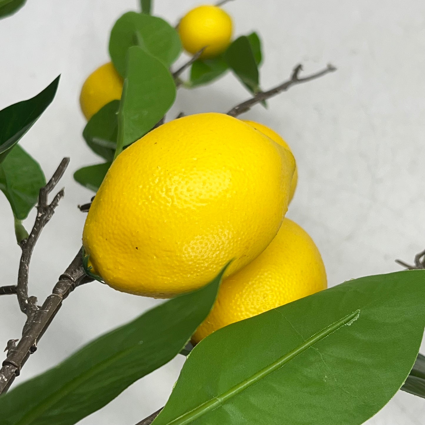RAZ IMPORTS Decorative Faux Lemon Branch 36" Yellow/Green F4602250