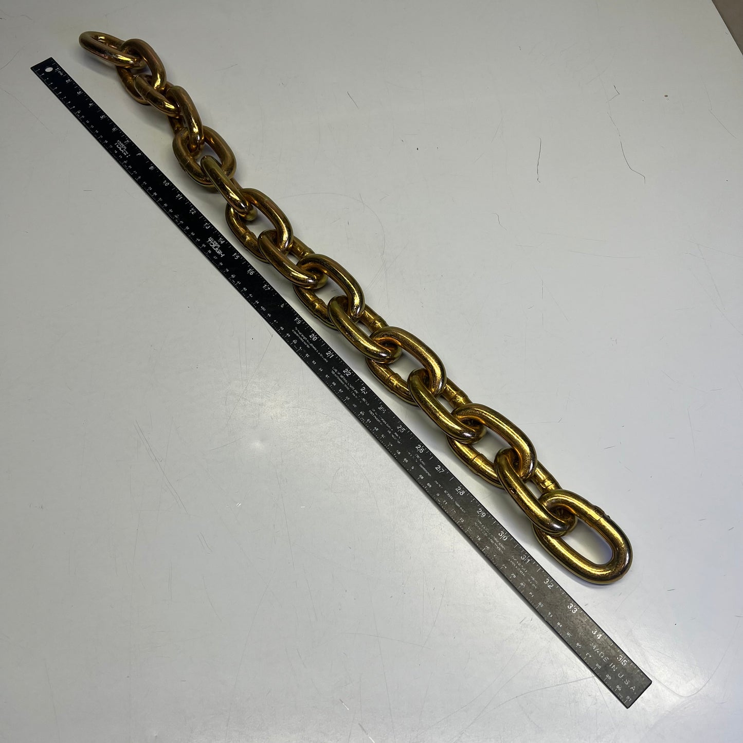 SILVER EAGLE Trailer Safety Chain Grade 70 Zinc Chromate 5/8" X 34 GR Gold 17153