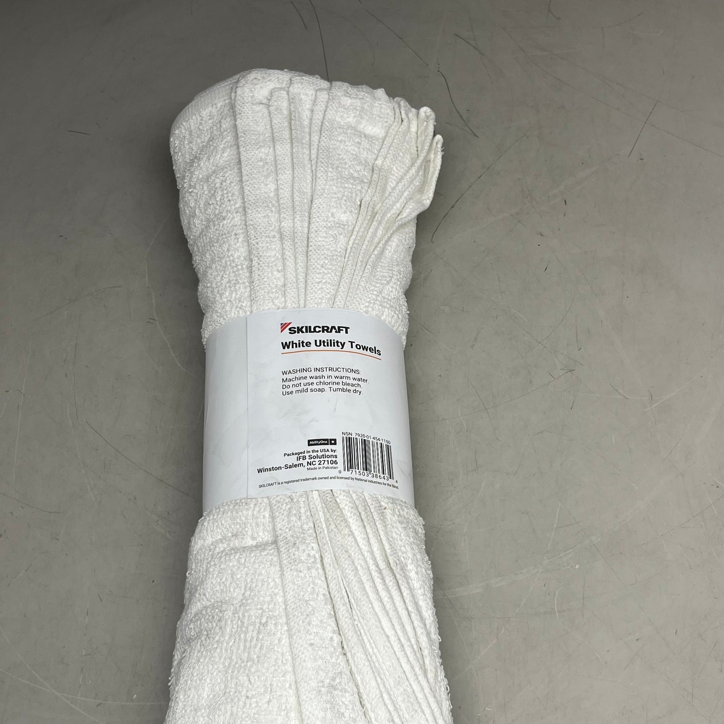 SKILCRAFT (12 PACK) White Utility Towels 16"x19" White