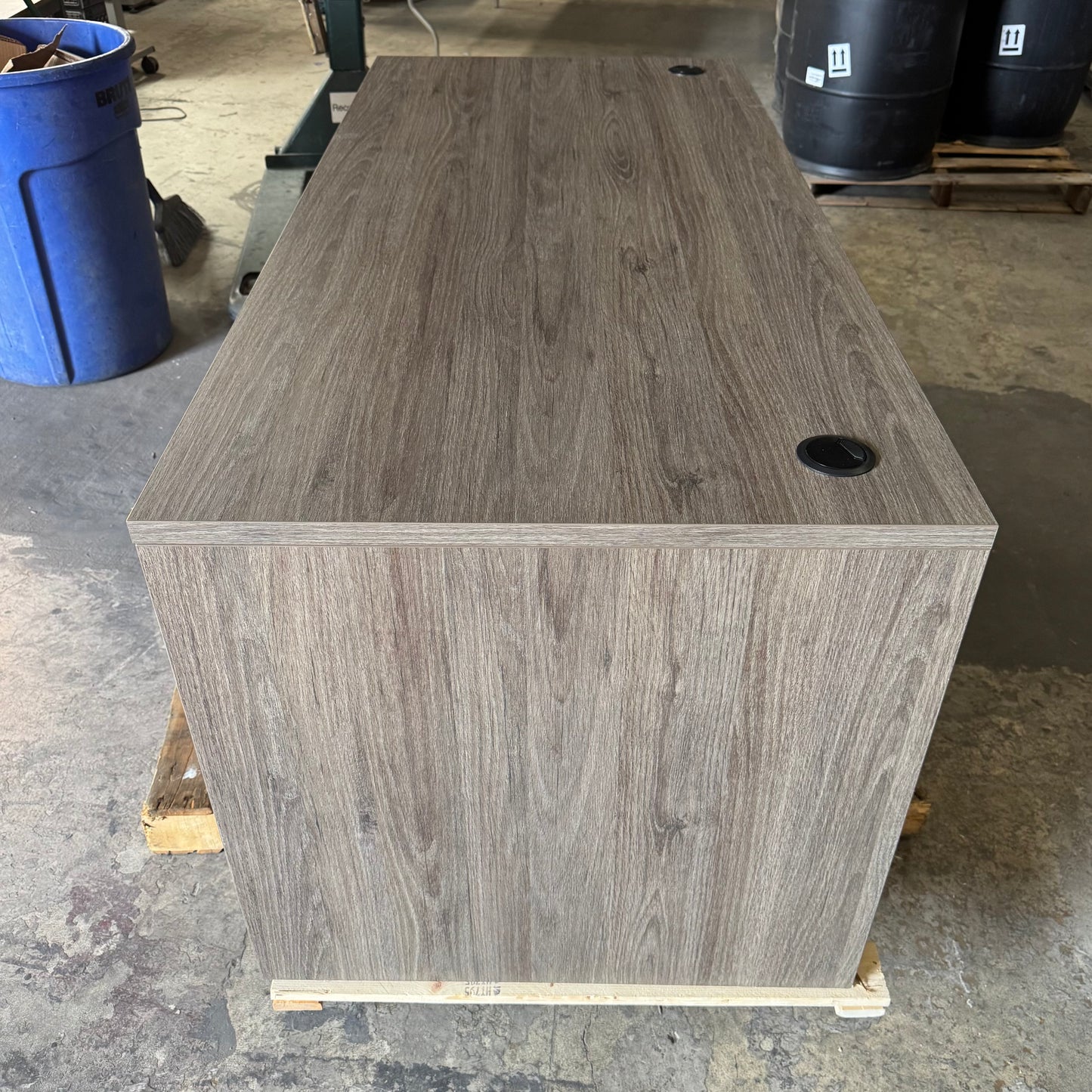 ZA@ Pallet of LORELL Double Pedestal Desk Sz 29.5"W x 65"L x 29"H - LLRPD3066DPGE (AS-IS, Damaged)