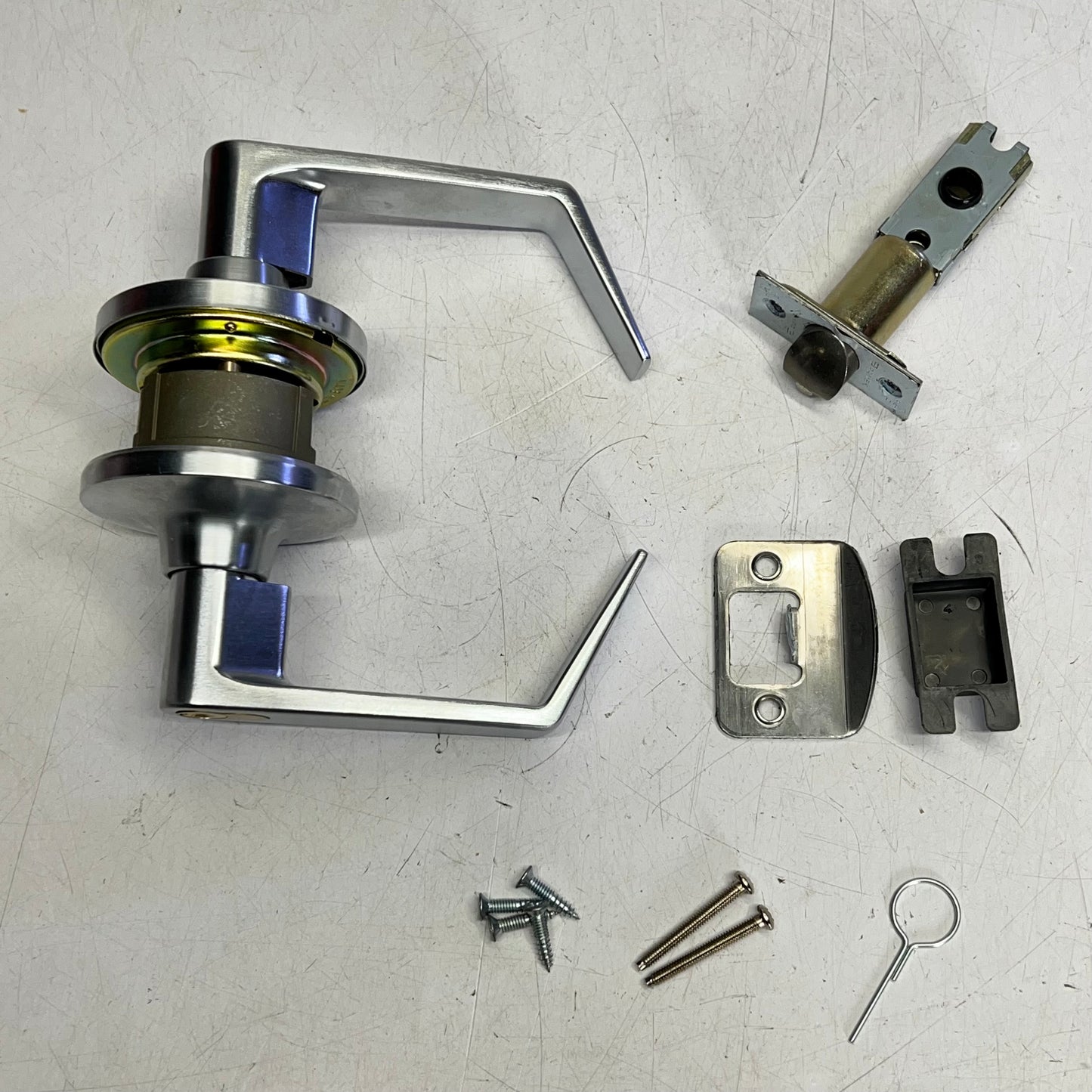 PAMEX Cambridge Leverset G2 Tubular Storeroom Lock Satin Chrome Finish FL365B