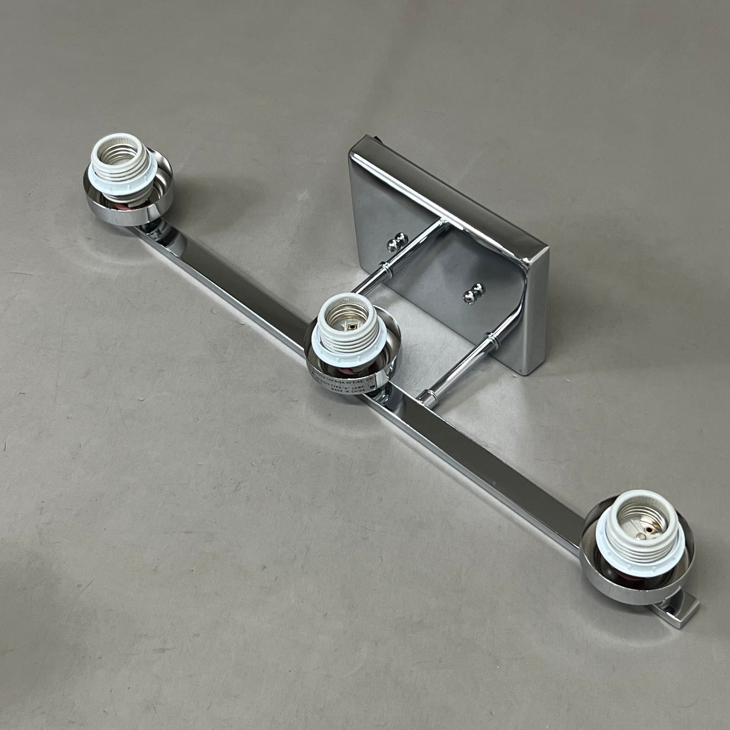 TRANS GLOBE 3-Light Glass Drum Shaded Vanity Bar 6"x22"x7.5" Black 70523 (New Other- Slightly Distressed Packaging)