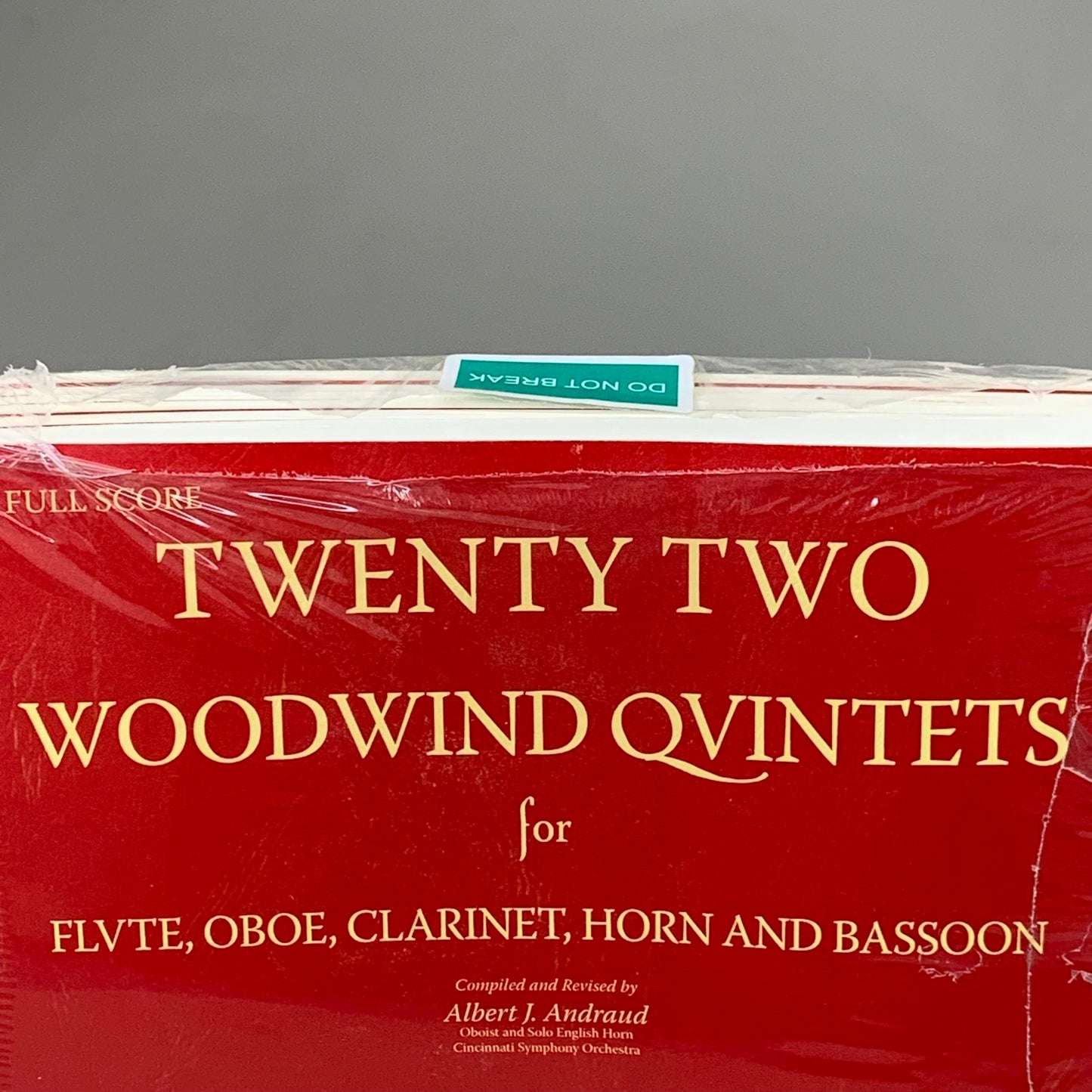 SOUTHERN MUSIC (6 PACK!) Twenty Two Woodwind Quintets New Edition Red