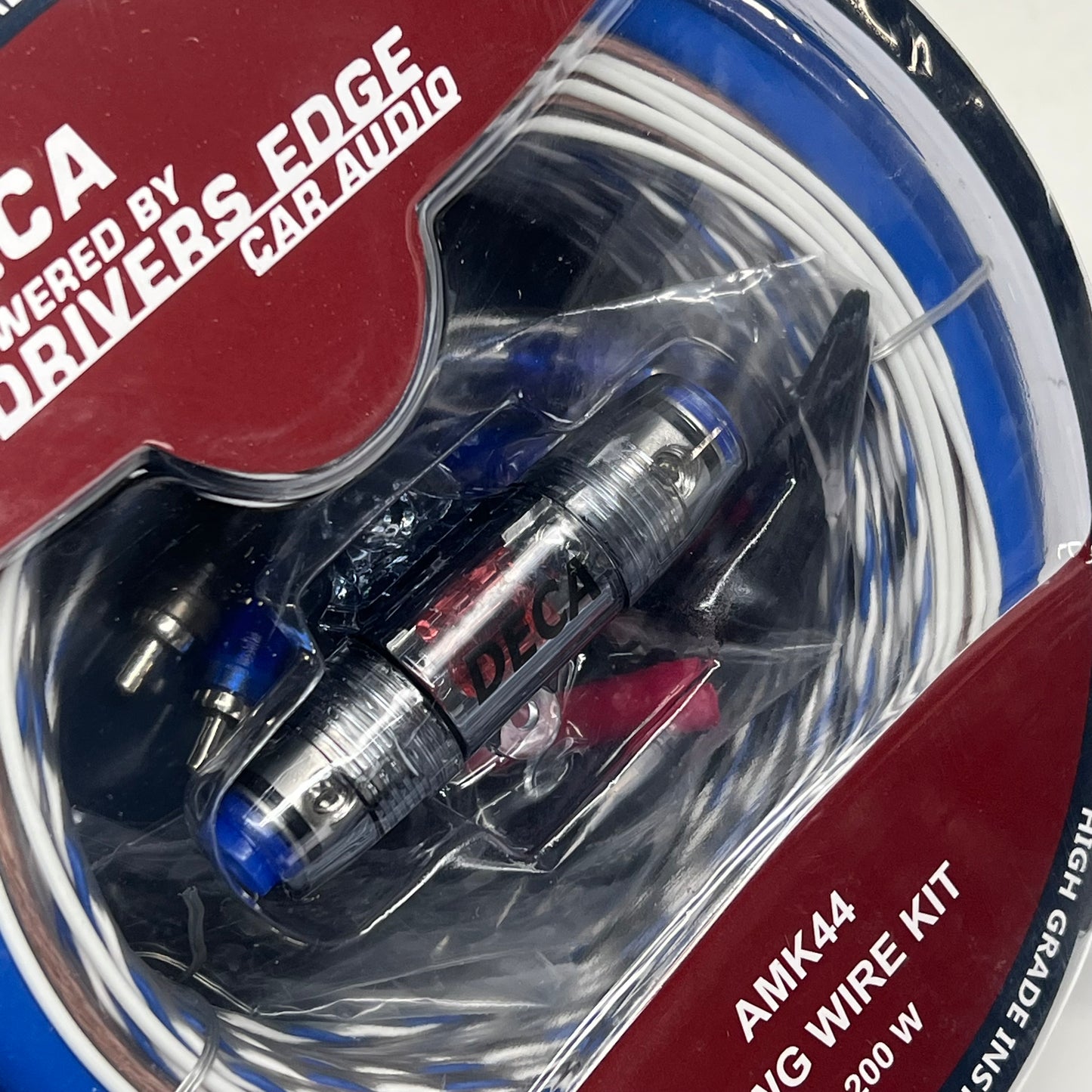 DECA Powered by Drivers Edge Car Audio Wire Kit  4AWG 2,200W Blue