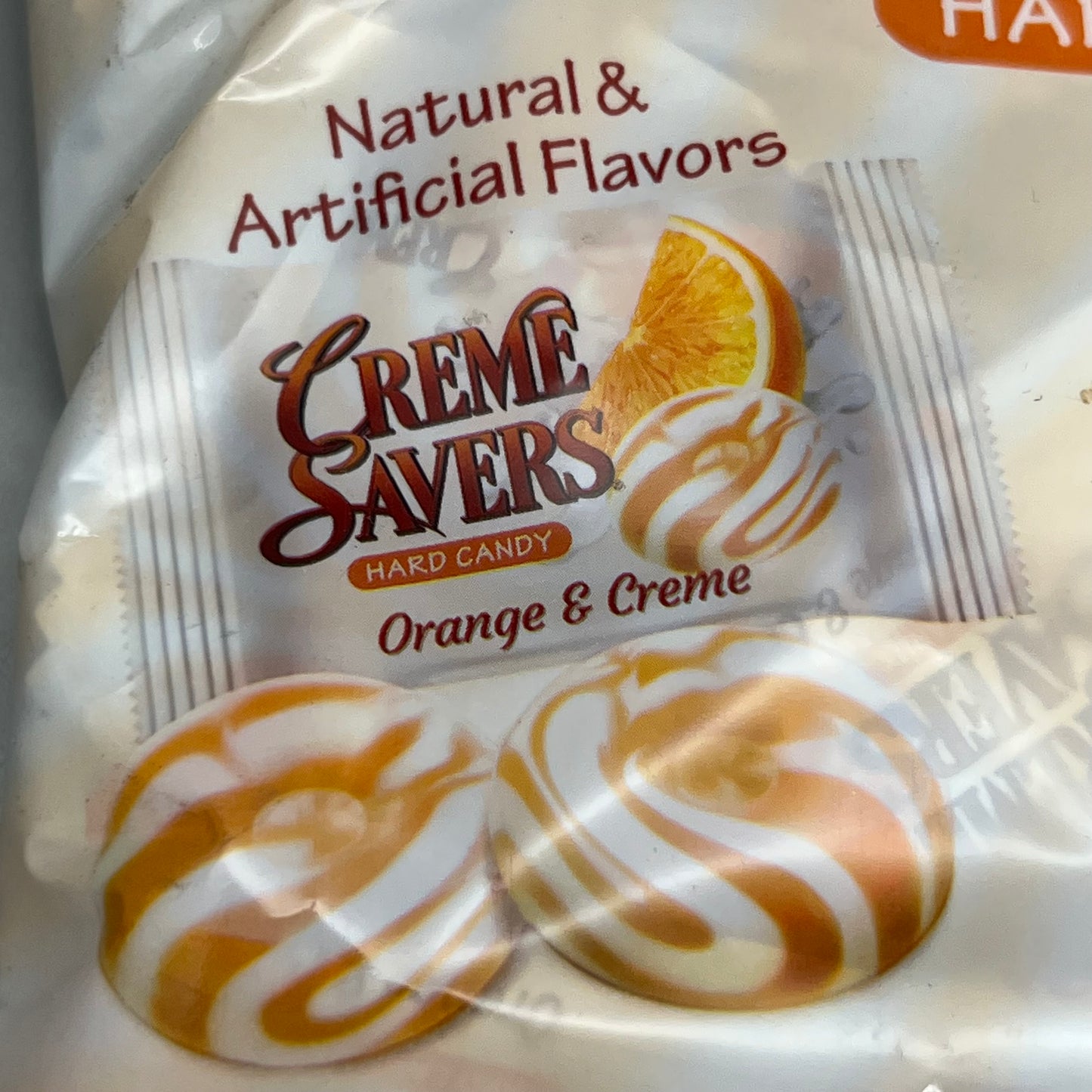 ZA@ CREME SAVERS (12 Bags) Orange & Creme Hard Candy 6.25 oz  BB 08/03/25