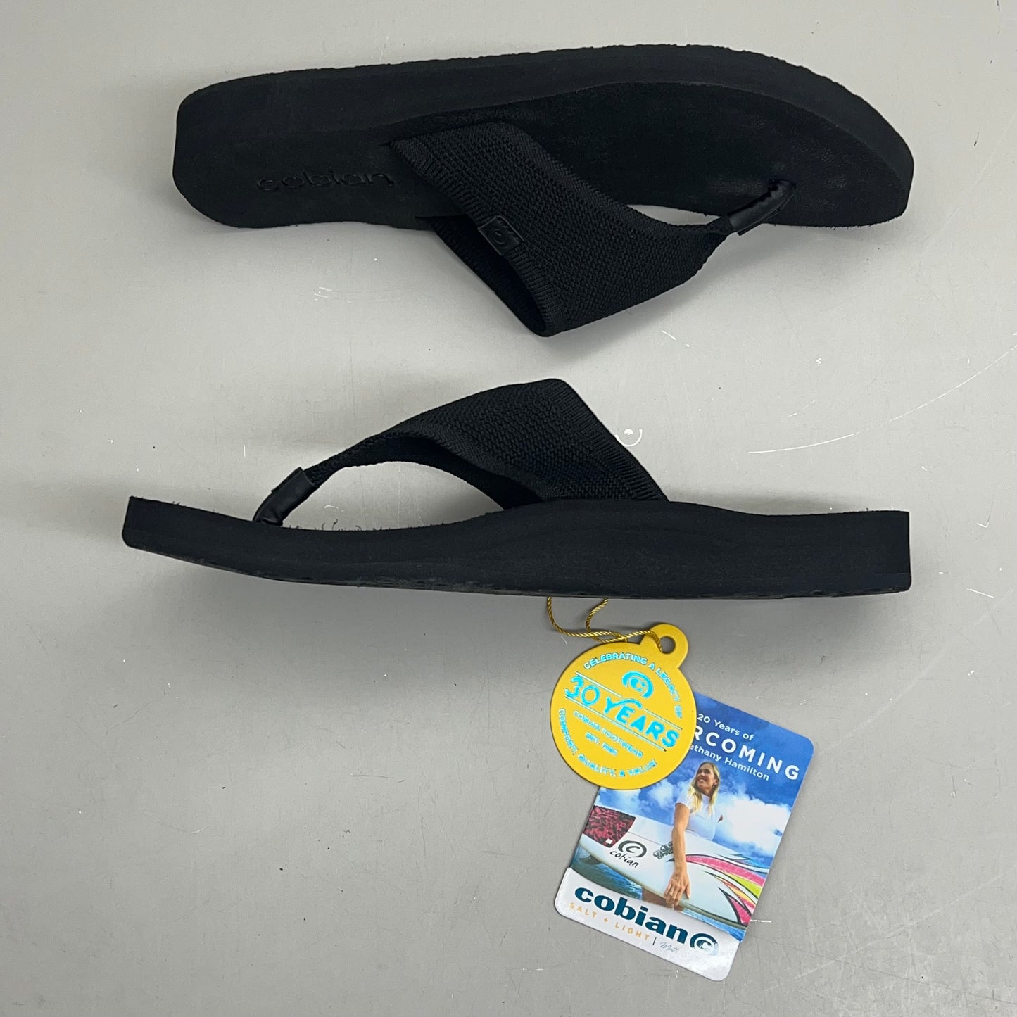 COBIAN Bermuda Bounce Sporty Style EVA Outsole Sandals  Women's Sz 7, EU 37 Black BEB24-001-07