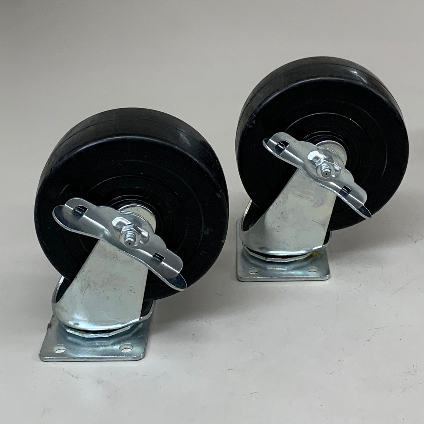 COLSON (4 Pack) Stainless Steel Caster Swivel Wheel W/ Brake 6" H-7445SWB