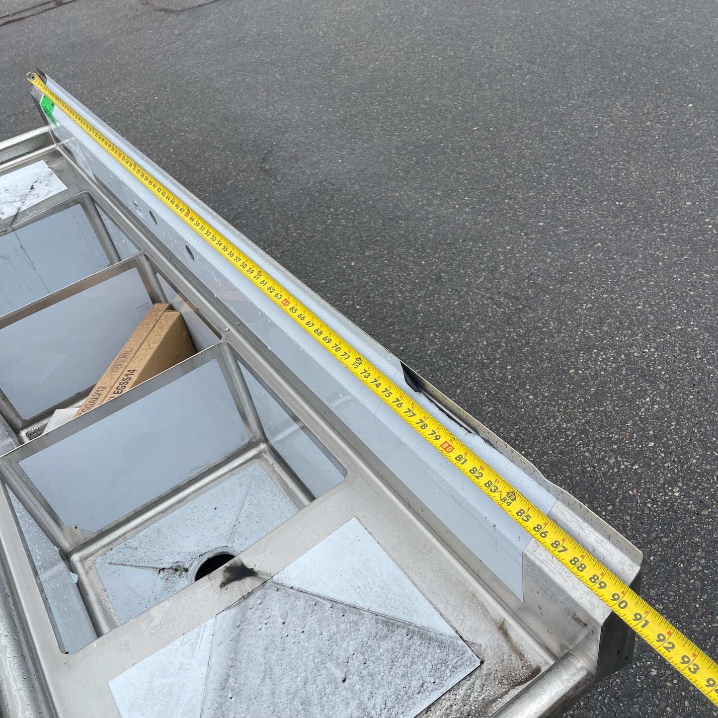 Z@ STEELTON Commercial 3 Compartment Sink 19” 18-gauge Stainless Steel 522CS31818LR