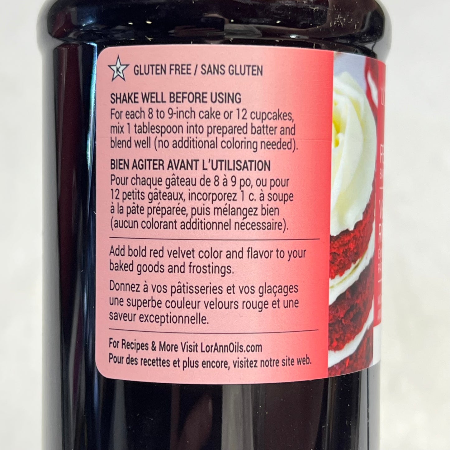 LORANN (2 PACK) Red Velvet Bakery Emulsion For Color & Flavor 16 Fl Oz BB 08/27