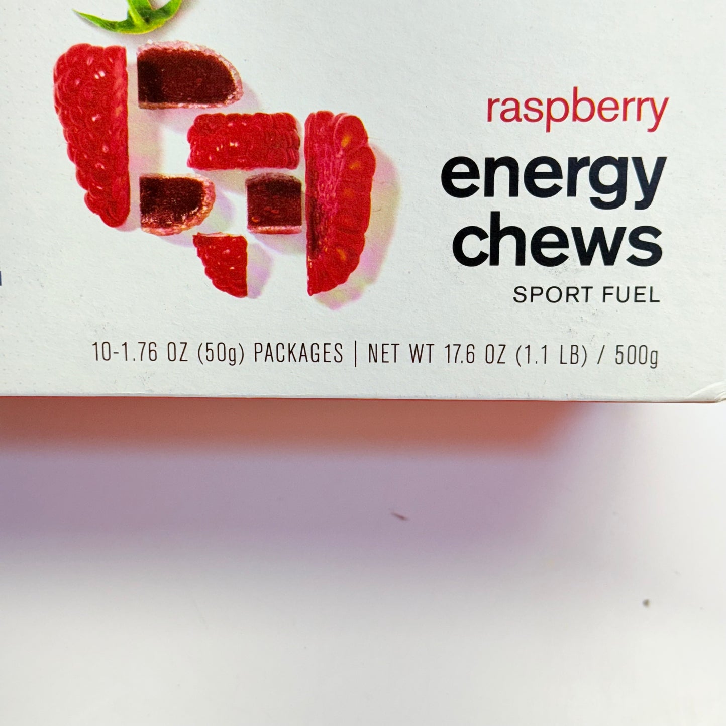 ZA@ SKRATCH (10 PACK) Raspberry Energy Chews 1.76 Oz BB 01/27 (New - Dented Box)