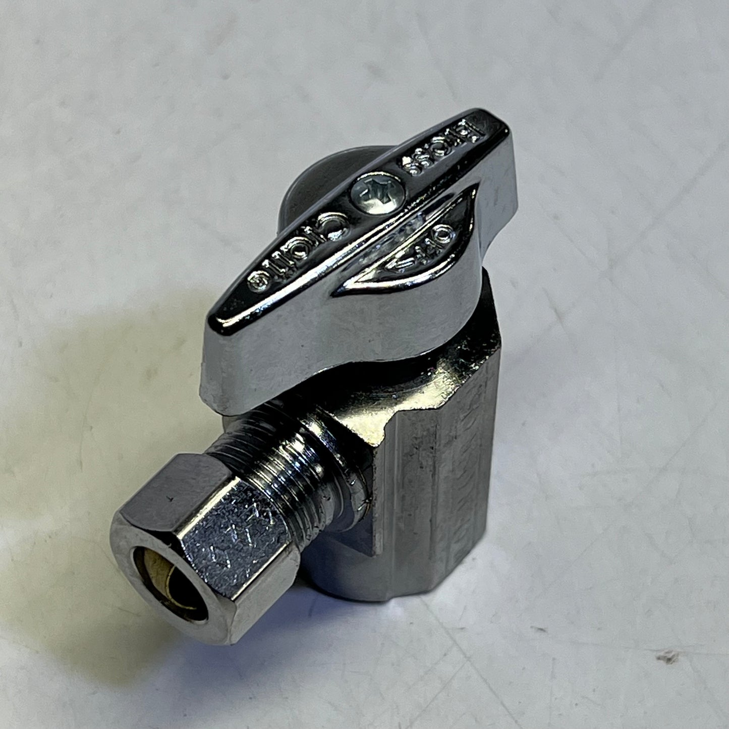 BRASSCRAFT (2 PACK) Iron Pipe Angle Ball Stop  1/2" FIP Inlet x 3/8" OD  KTR17XC