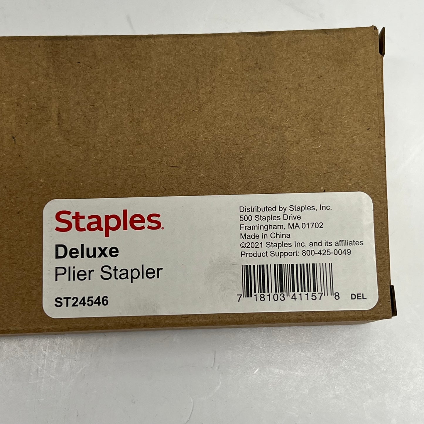 STAPLES Metal Heavy Duty Deluxe Plier Stapler  20 Sheet Cap Grey/Black ST24546