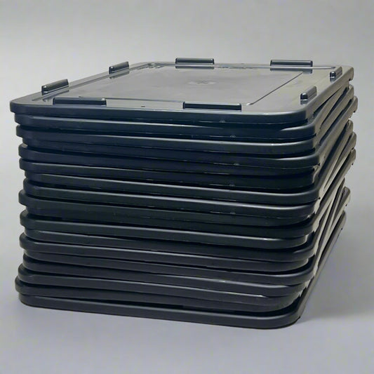 LEWIS BINS+ (18 PACK) Safe Divider Box Lid Sz 22.5" L x 17.5" W Black CDC3040