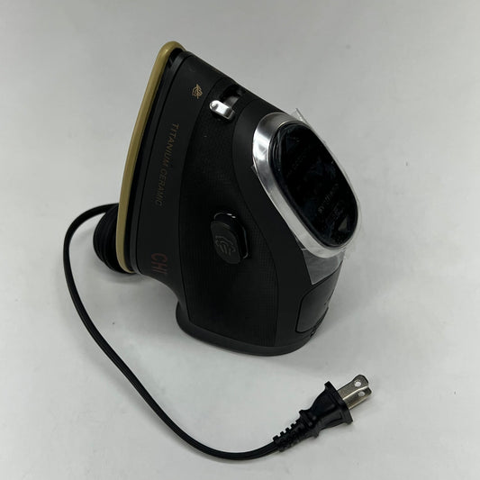 CHI Mini Steam Iron 3 Way Auto Shut Off Lightweight 1000w Brown/Gold 13120