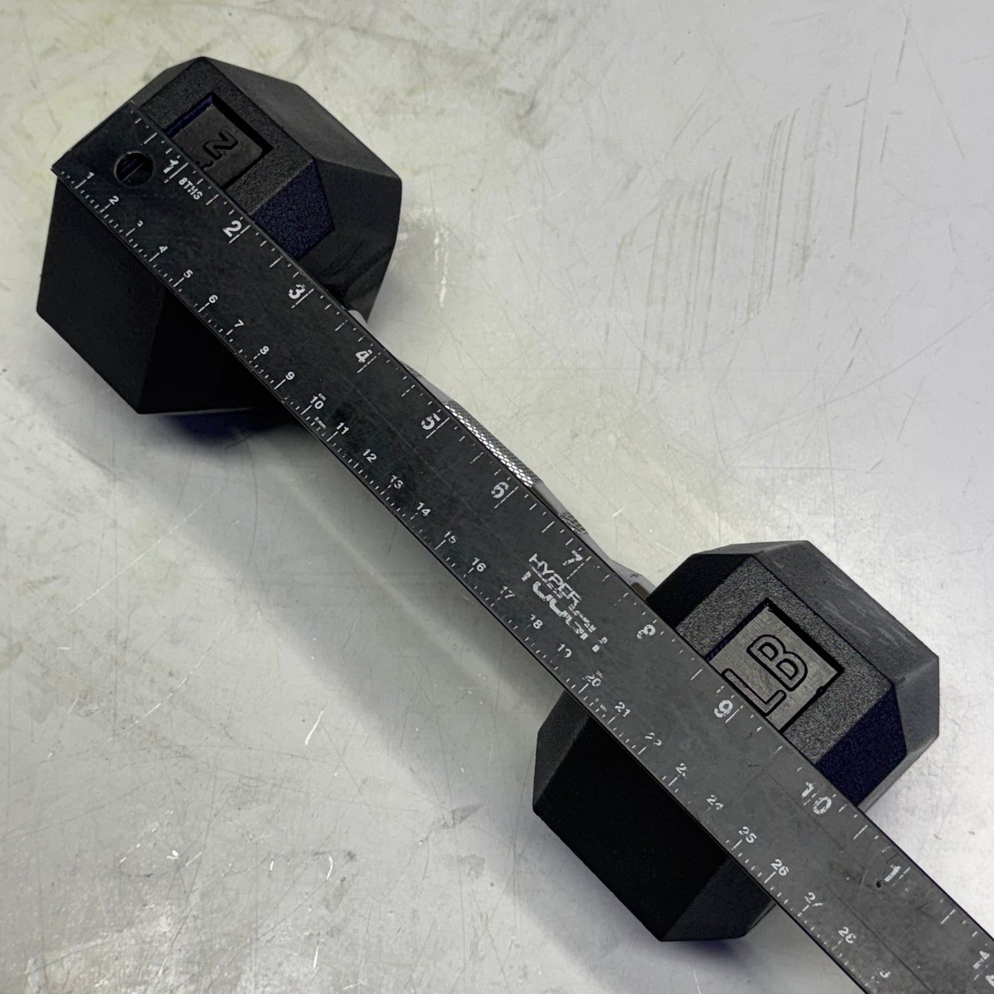 TITAN FITNESS (2 PACK) Black Rubber Coated Hex Dumbbell Single 10lb HEXDBB_10