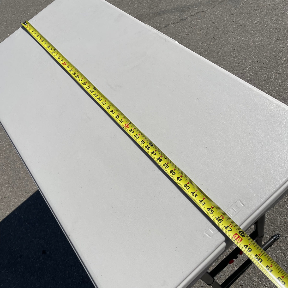 LIFETIME Commercial Adjustable Height Table 4'x2' White 80387